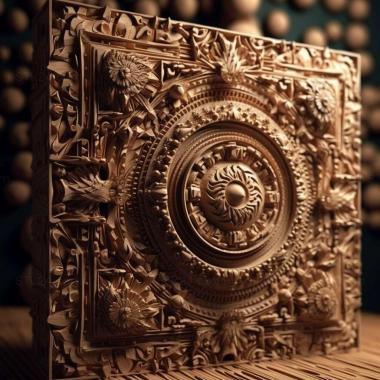 Patterns and decorations stl particles 3 3d model